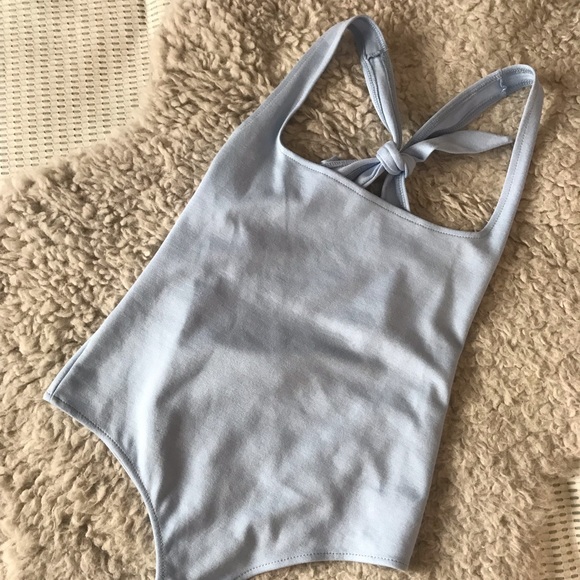 🚨SOLD ELSEWHERE🚨Free People Light Blue Bodysuit! - Picture 2 of 5